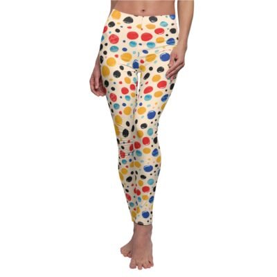 Colorful Artistic Polka Dot Pattern– Fun and Vibrant Yoga Pants