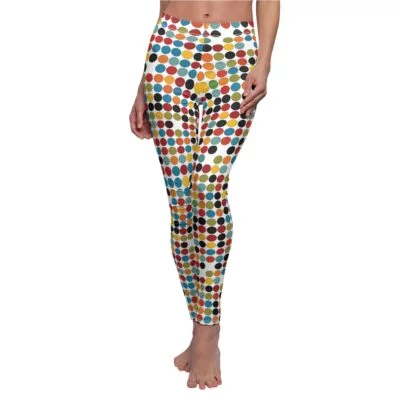 Colorful Polka Dot Pattern Leggings – Fun and Vibrant Yoga Pants