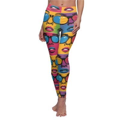 Pop Art Sunglasses Pattern Leggings – Vibrant and Retro Design Yoga Pants