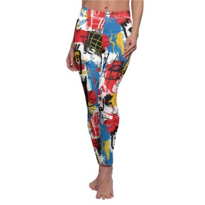 Abstract Graffiti Art Pattern Leggings – Bold and Urban Design for Unique Style