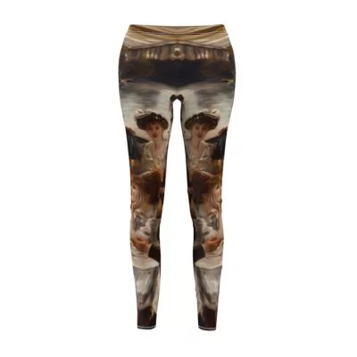Impressionist Renoir-Inspired Riverside Leggings – Vintage Social Scene Leggings