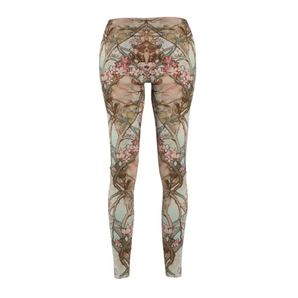 Art Nouveau Goddess Leggings – Inspired by Alphonse Mucha - Image 2